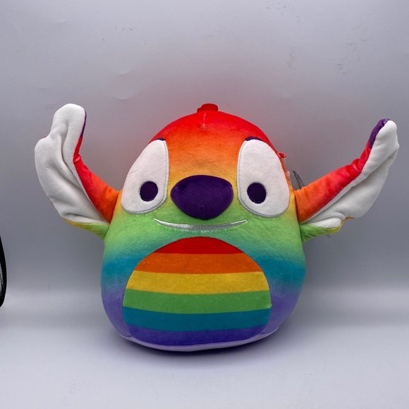 Squishmallow 8” Stitch Disney Pride Collection Lilo & Stitch LGBTQ+ HTF LTED NEW - Picture 2 of 6